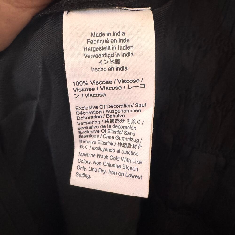 NWT J. Crew Smocked Midi Dress in Black CK734 Size XL - Picture 10 of 11